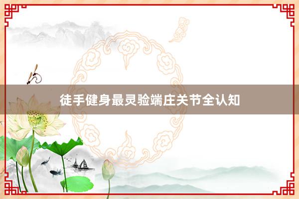 徒手健身最灵验端庄关节全认知